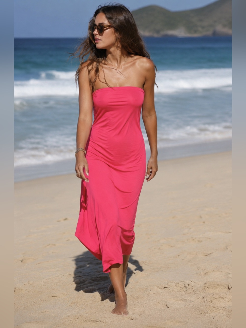 Gentle Fawn Pink Strapless Dress